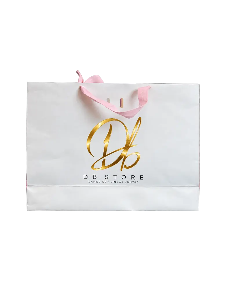 Sacola personalizada DB Store, produzida pela New Times